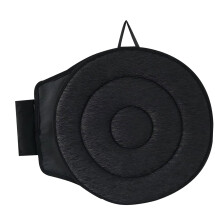 Swivel Seat Cushion 360-Degree Rotating Breathable Anti-Slip Disc Pad For Elderly And Disabled, Pleated Fabric Car Seat