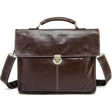 Vintage Men's Briefcase Large Capacity Business Computer Bag 38*30.5cm Vintage Style Office Briefcase