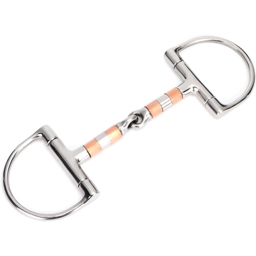 5 Inch Stainless Steel Bit Snaffle Horse Tool With Copper Rollers, High Strength, Smooth Surface 1