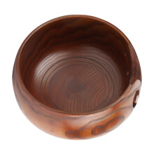 Small Handmade Wooden Yarn Bowl for Knitting & Crochet Natural Home Decor