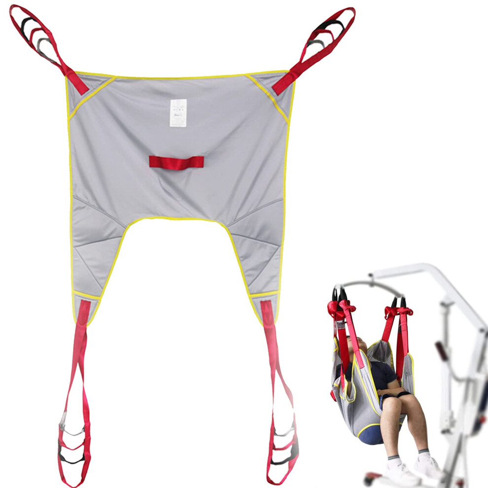 Patient Lift Sling With Opening Mesh For Transfer Lifting Aid Straps For Bedridden Elderly And Obese Patients