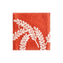 Reversible Cotton Linen Coasters Embroidered Design For Heat Insulation Home Decor And Practical Use