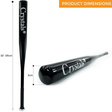 (32" BLACK) SHINE BLACK RED BLUE AND SILVER BASEBALL BAT YOUTH ADULT BEGINNER ADVANCED