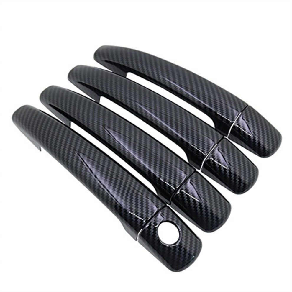 Outer Door Handle Cover For Peugeot 5008 Mk1 T87 2010-2016 Exterior Door Handle Decorative Plate 4-Handle 1 Keyhole 9016109085269