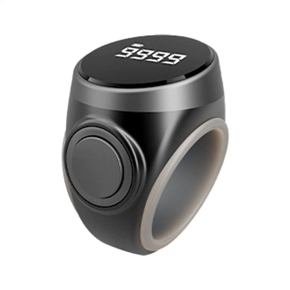 Black Finger Counter Band 4-Digit Clicker Portable Prayer Counting Aid Forefinger Exercises Meditation And Relaxation