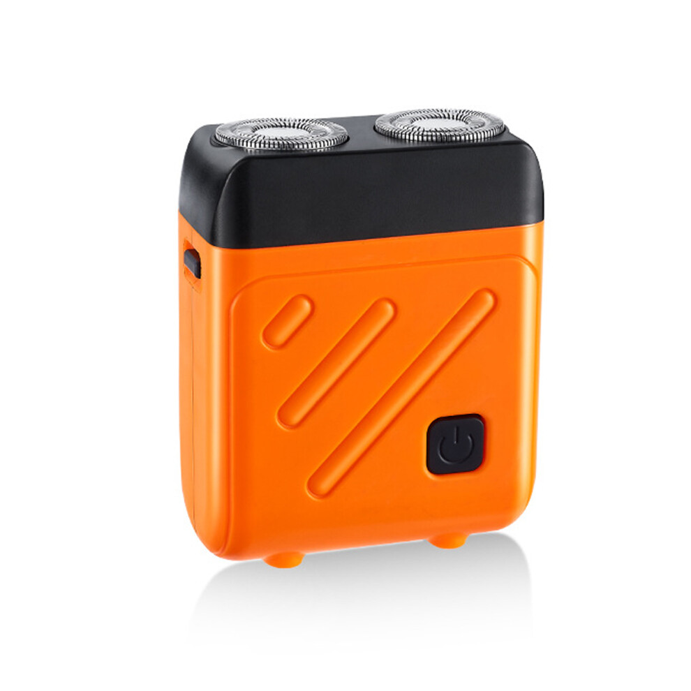 (orangeblack) Portable Double Headed Electric Machine Pocket use Dry - Travel and-image-OPC-PKR2RCC-NEW