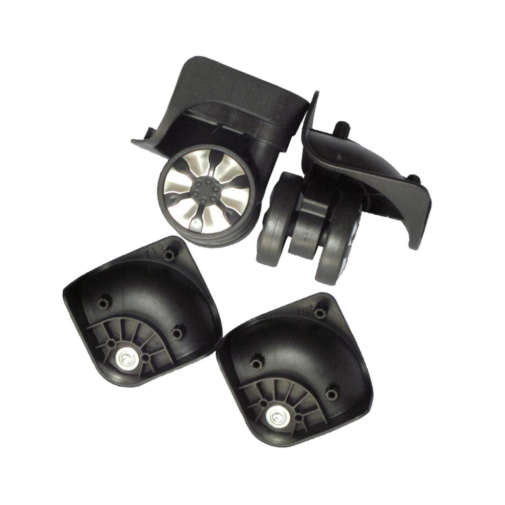 (A78 Black, 53cm) Convenient 2pcs Swivel Wheel Luggage Suitcase Casters Travel-image-OPC-PKR2TJ8-NEW