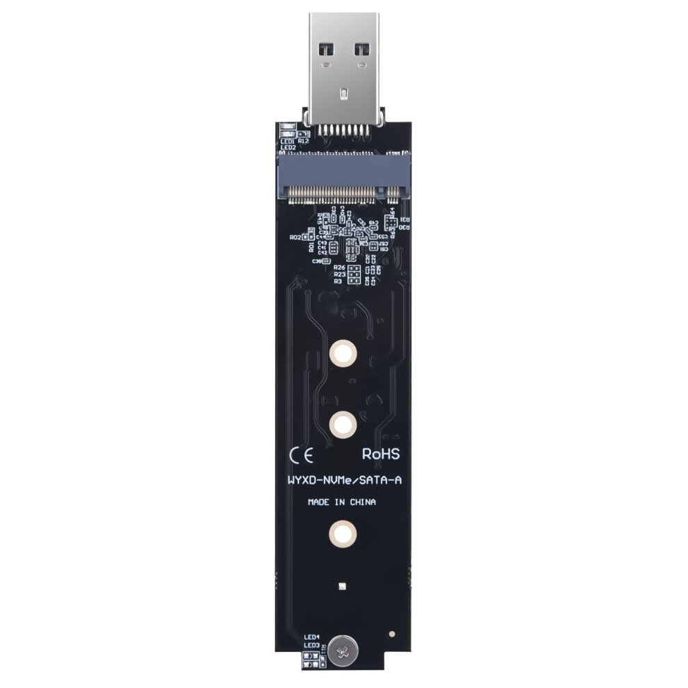 Two Protocols Satas Nvme Hdds To Usb 3.2 Adapters M.2 2230 2242 2260 2280 Rtl9210b Uasp Compatible Ssd Adapters 9016109085610