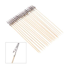 Pack Of 20 Wood And Metal Painting Stand Alligators Clip Model Painting Clip And Stand For Crafting Decorating Flexible