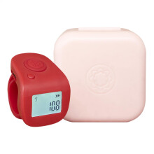 Counting Clicker Waterproof LED Screen Hand Counter Red Finger Ring Design Counter