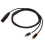 XLR-Stecker auf 2 Cinch-Kabel, HiFi, klares 8