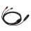 XLR-Stecker auf 2 Cinch-Kabel, HiFi, klares 2