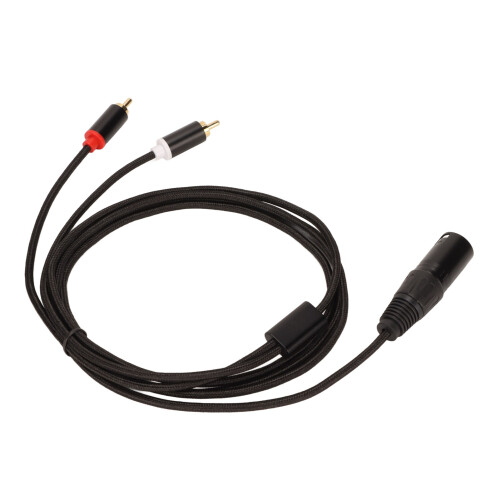 XLR-Stecker auf 2 Cinch-Kabel, HiFi, klares 1