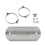 Motorcycle Exhaust Middle Pipe Heat Shield Cover Protector 14.5cm 2