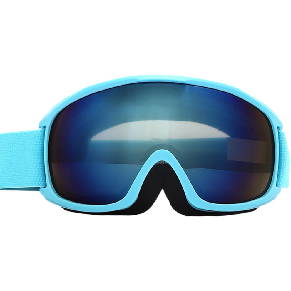 Snow Goggles for Adults Anti-Fog UV Protection Double Layer Spherical Over Goggles Compatible Men Blue-image-OPC-PKR522N-NEW
