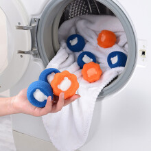 Pet Hair Remover 3-Piece Set for Laundry, Non-Toxic Reusable Lint Catcher for Washer and Dryer, Blue One Size