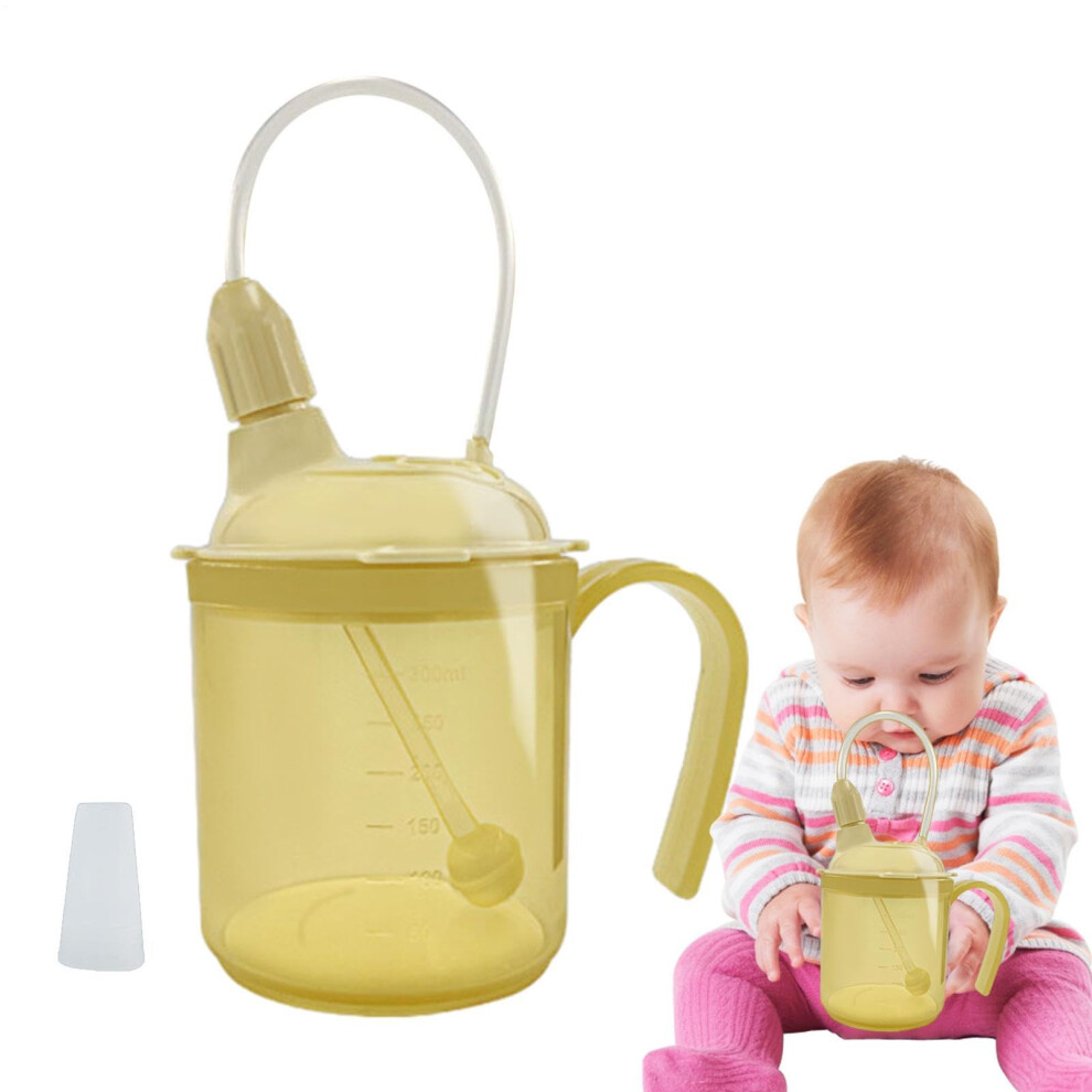 Drinking Cup for Elderly Sippy Cup With Straw Leakproof Adult Drinking Cup Spill Proof Cup for Seniors and Patients