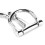 DShaped Trense Schlüsselanhänger Langlebig Silber 13