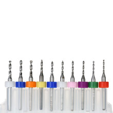 10 Stück Wolframcarbid-Mikrobohrer Set 1,1 mm – 2,0 mm für Leiterplatten