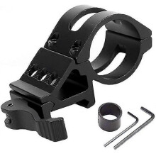 Porte-lampe d'arme Porte-lampe de poche Picatinny Gun Tactique Lampe de poche LED Noir