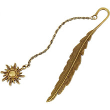Metal Feather Bookmarks for Kids Girls Ladies Men Book Lovers Cool Cute Retro Markers (Sun Autumn)