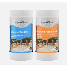 Aquasparkle 1kg Bromine Tablets & 1Kg Non Chlorine Shock