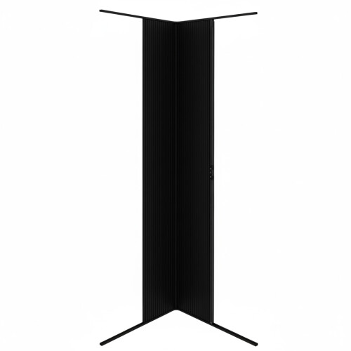 Rollladen Duschtür – Schwarz 1