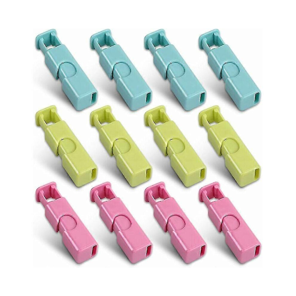 Pack of 12 Bread and Sandwich Bag Clips - Assorted Colors