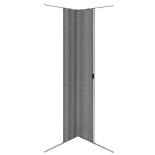 Rollladen Duschtür – Silber 2
