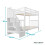 Noa and Nani Ulla Staircase Bunk Bed with Storage Staircase in Classic White 6