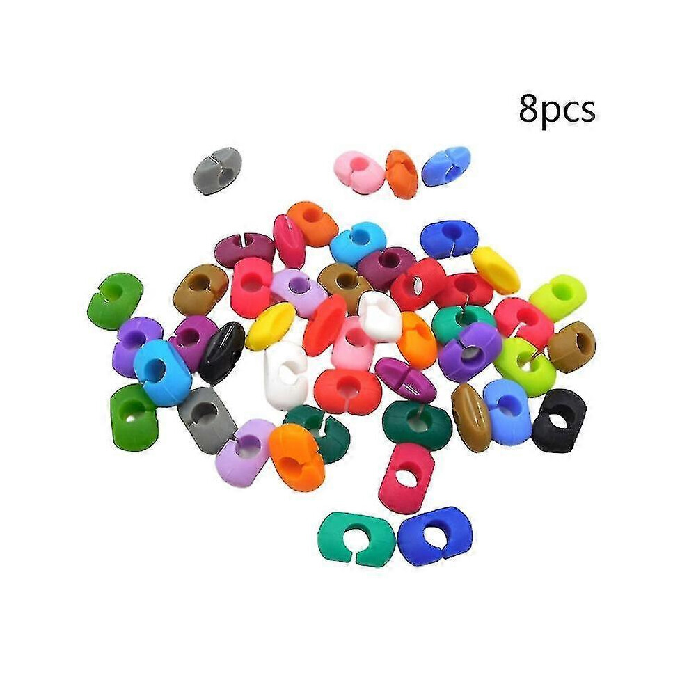 （8 Colors） 8/12/24 Colors Wine Glass Markers Silicone Drink Glass Charms Labels Signs