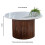 Opal Mango Wood Coffee Table With Marble Top 8
