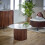 Opal Mango Wood Coffee Table With Marble Top 3
