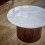 Opal Mango Wood Coffee Table With Marble Top 5