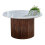 Opal Mango Wood Coffee Table With Marble Top 2