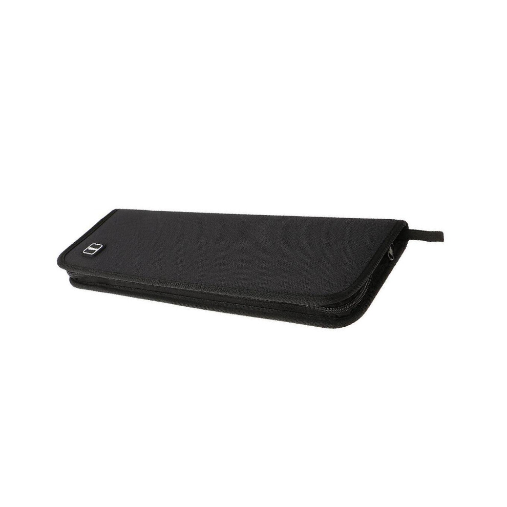 (Gray Black, 42X13X25CM) Travel Tie Case Storage Bag Holder Secure and Spacious Tie Luggage-image-OPC-PKR5JQ7-NEW