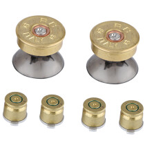 6Pcs Gold Aluminum Bullet Buttons &amp; Thumbstick Kit for PS4 Controller