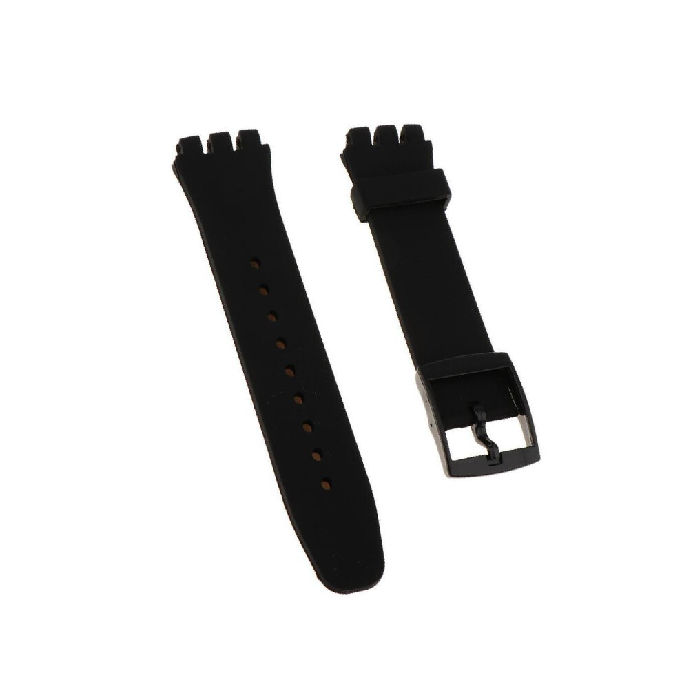 (Black, 20mm) Comfortable Silicone Watch Bands Watch Straps Replacement Wrist Band-image-OPC-PKR5SRG-NEW
