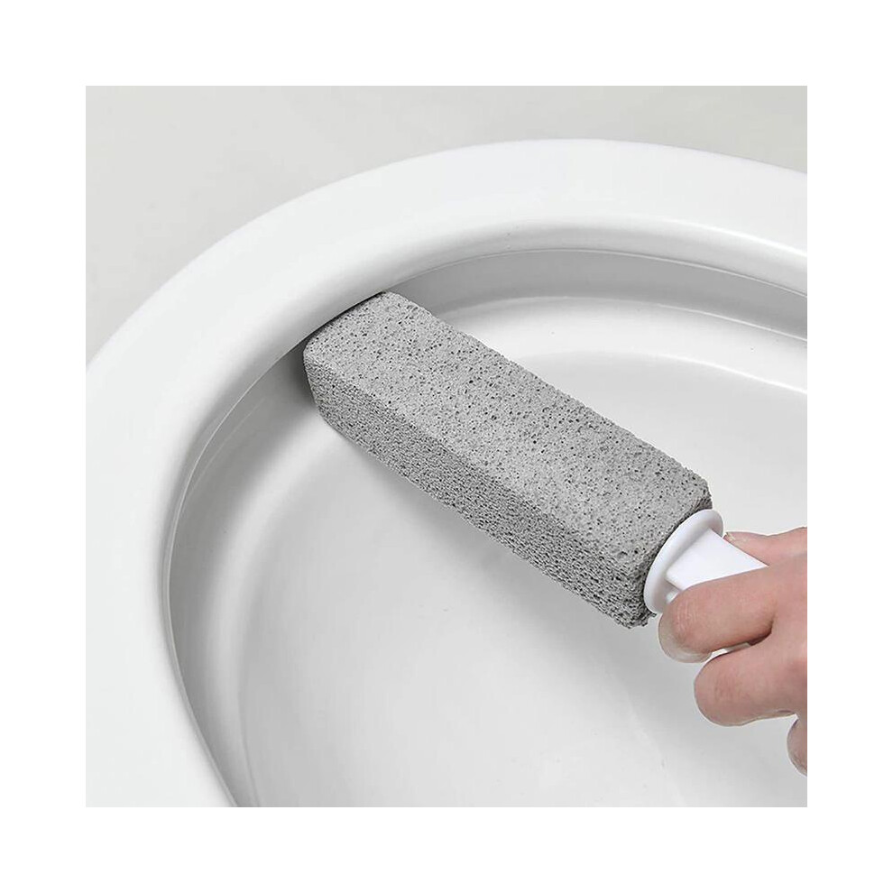 (Gray, 5 Counts) Pumice Toilet Cleaning Brush, 1/2/5 Counts Plastic Toilet Stain Bathroom Scar Cleaning Brush, Yellow Scale Powerful Pumice Brush-image-OPC-PKR5TM7-NEW