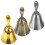 3 Pcs Bell Service Hand Ring Handheld Fine Workmanship Office 5