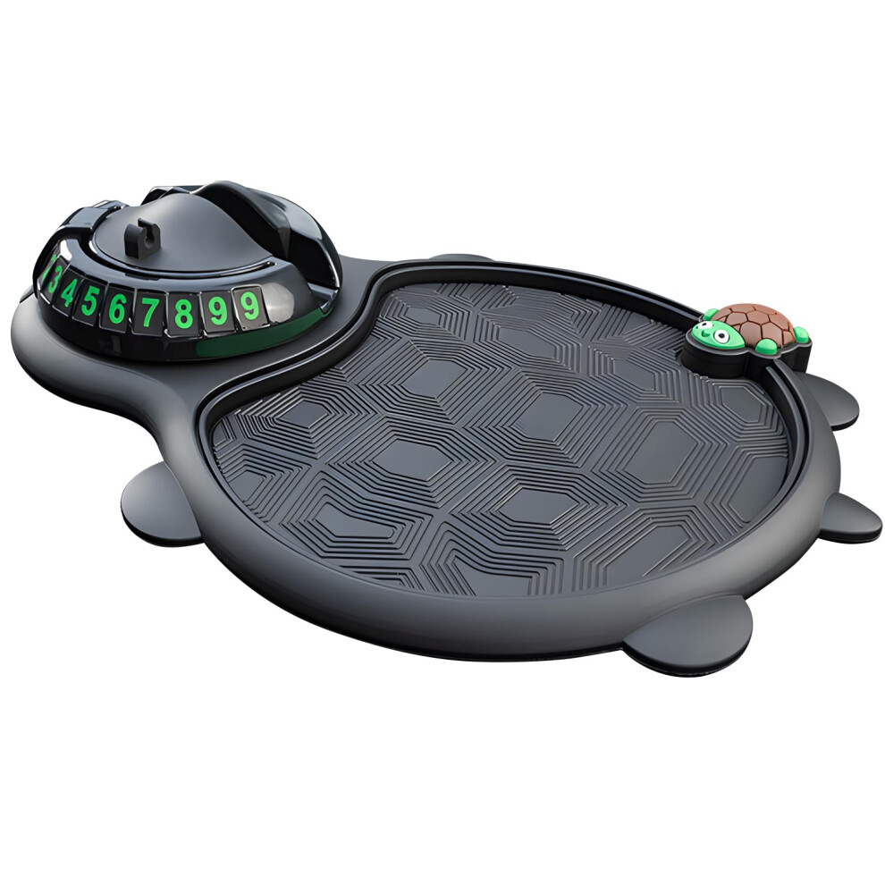 Multifunctional Vehicle-Mounted Anti-Slip Mat Phone Holder Rotatable Dashboard Pad Sunglasses Storage Turtle Style 9354506937591