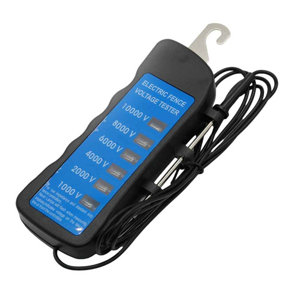 Electric Fence Tester 1000-10000V Waterproof Fence Voltage Tester With 6 Led Indicator For Farm Livestock Equipment 9354506937706