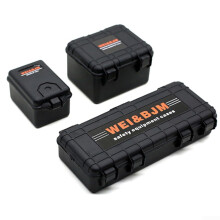 RC Crawler Accessory 3-Piece Travel Storage Box Compatible With TRX4 SCX10 D90 Models Black