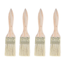 24Pcs Bristle Paint Brushes Wooden Handle for Wall Furniture Painting