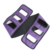 Transfer Nursing Sling - Non-Slip Gait Belt With Padded Handles - For Patient Transfer And Back Safety - Green Purple