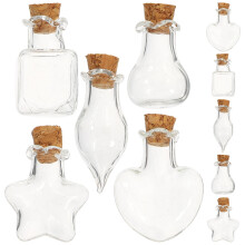 10pcs small cork bottles multi-function wish bottles miniature