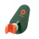 1St Eenvoudige Douchekophaak Groen Abs+pvc 5