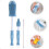 1Ensemble Brosse Silicone Biberon Bleue Multifonction Nettoyage Rapide 3