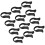 Worgeous 12 Pcs Cutter Foil Remover Opening Black 6