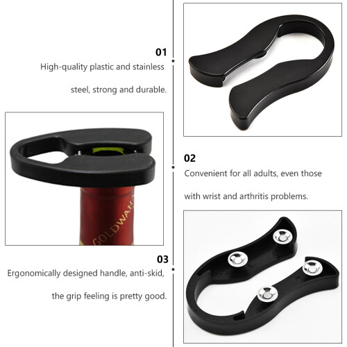 Worgeous 12 Pcs Cutter Foil Remover Opening Black 2